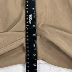 Irideon Riding Wear Womens Riding Pants L Tan Bootcut 2 Snap Zip 34×32 Pockets