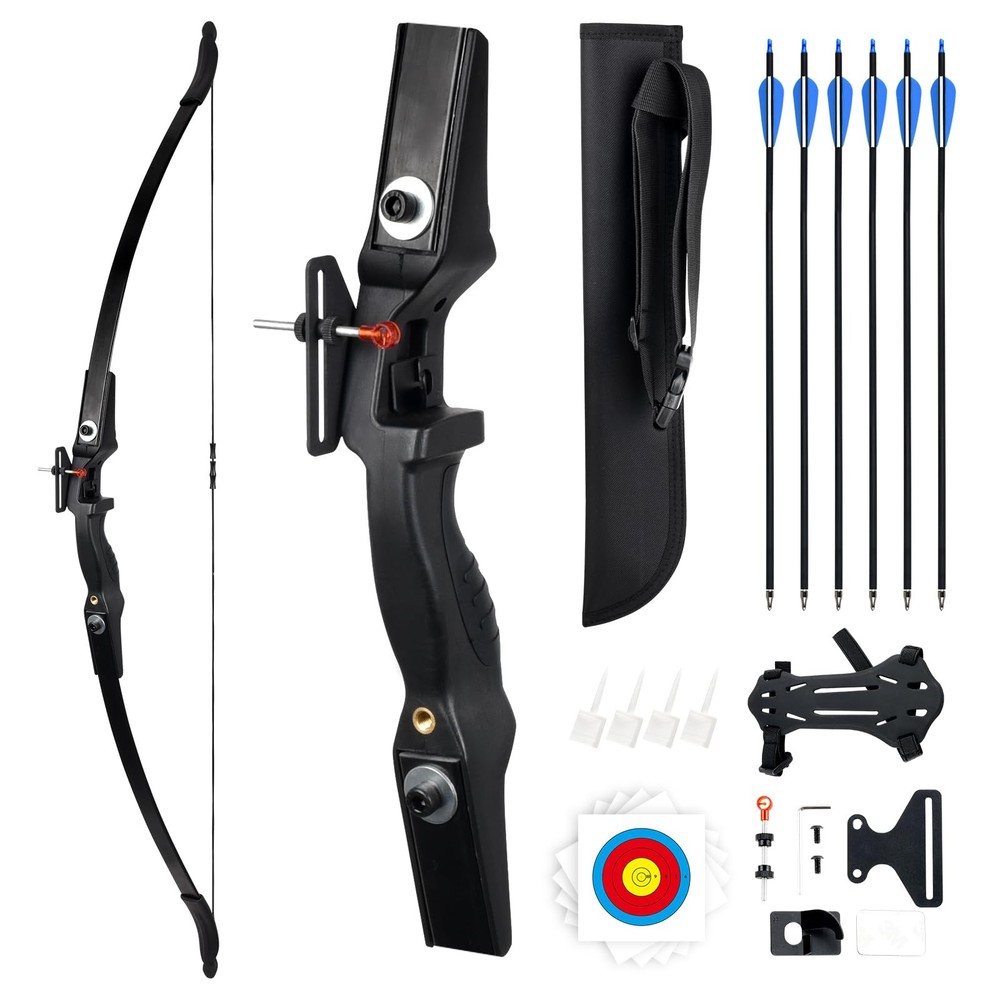 30lbs Recurve Bow and Arrow,Archery Bows Set for Adults,Right Hands Bow,Suita…