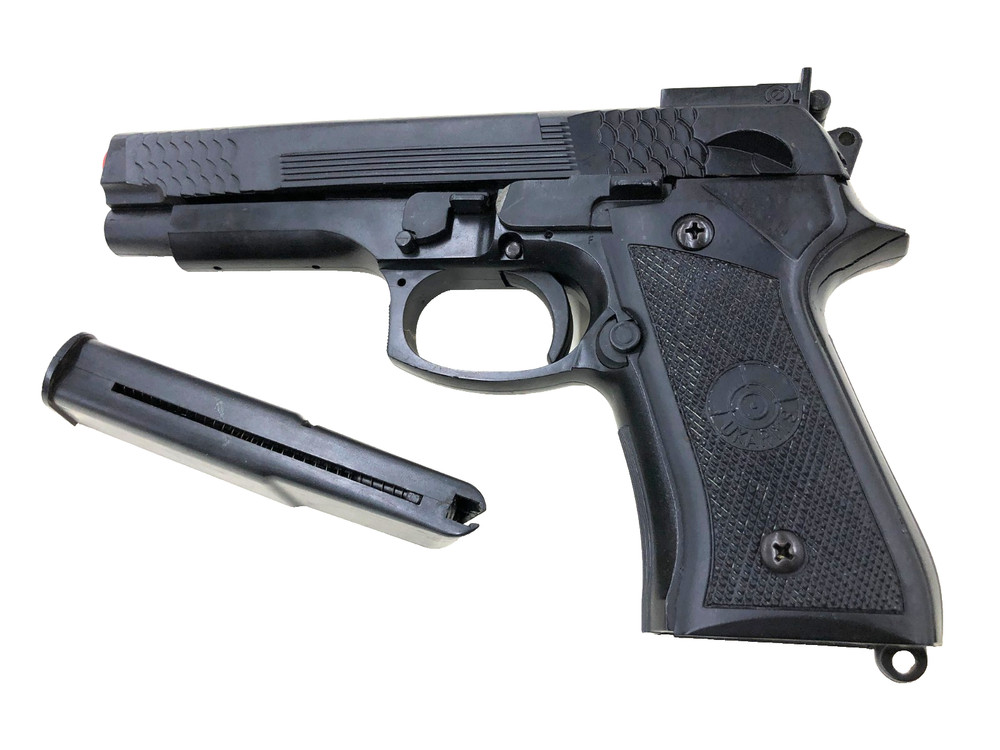 UKARMS Beretta 92 FS 6mm BB Pistol Spring Powered Semi-Auto Broken Trigger & Mag