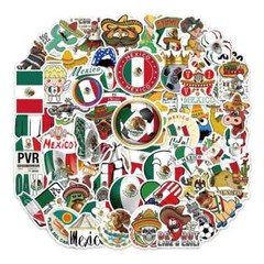 Assorted Mexican Flag Sticker Pack – 20 Pcs – Decals for Laptops Phones