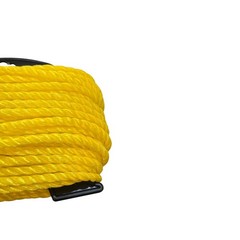 Polypropylene Twisted Rope 1/4in 100ft Strong Flexible Floats Mildew Resistant