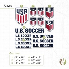 US Soccer Sticker USMNT United States Men’s National Team Decal Vinyl Laptop …