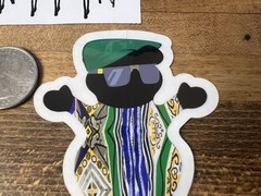 Grizzly Griptape Notorious BIG Bear Sticker Torey Pudwill Skateboard Supreme