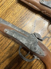 Vintage Pair Of 2 Hubley Flintlock Jr Cap Gun Pistol Bakelite