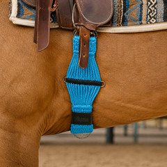 Horse WESTERN TURQUOISE SADDLE CINCH GIRTH TACK 22″ 9771