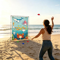 Ocean Toss Game Birthday Party Supplies Washable Heavy Duty 19.6 Ft String NEW
