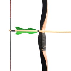 15-50lbs Traditional Bow 56inch Longbow 80cm Draw Length LH RH Hunting Training