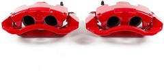 Power Stop S5054 Front Pair of High-Temp Red Powder Coated Calipers For 2007 – 2