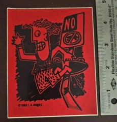 LA BRONX Skateboards 🛹 Vintage Sticker 1988 RARE