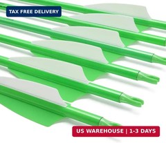 Elong 12PCS 28″ Arrows for Compound Bows,Carbon Hunting Arrows for Archery Spine