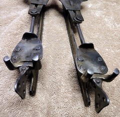 The Brownie 1800s steel bladed Ice Skates Most popular skates of period. 10-1/2