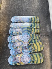 Madness Skateboards Jack Fardell Green Swirl Mark Gonz Gonzales Artwork 8.5″