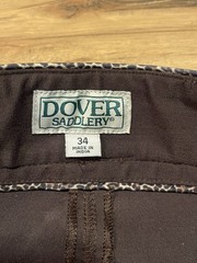 Dover Saddlery Brown Animal Print Pants Equestrian Horse Riding Women’s Size 34
