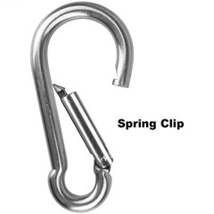 2/4/8/12 Pcs of 4 Inch Carabiner Clips Stainless Steel Spring Snap Hook 660 Lb