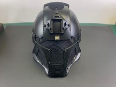 Matrix Medieval Iron Warrior Full Head Coverage Helmet / Mask BLACK