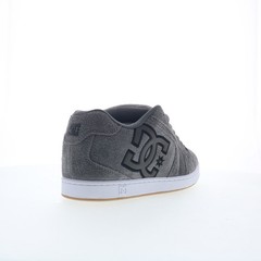 DC Net SE DC03260025-GRYBLK Mens Gray Suede Skate Inspired Sneakers Shoes
