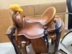 Western Saddle Roping Ranch Work Equestrian Trail Horse Wade Tree A Fork Premium