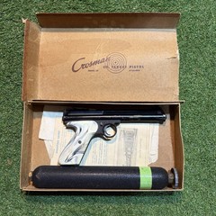 Vtg. 1950’s Crossman Model 116 .22 Pellet Bulk Fill Co2 Air Target Pistol Marble