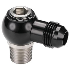 8AN Male Flare Banjo to 3/8 NPT Stainless Steel Banjo Bolt 8AN to 3/8 NPT Black