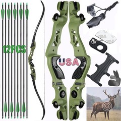 62″ ILF Bow RH 25-60lbs Takedown Recurve Bow for Competition/Athletic/Hunting