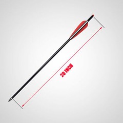 12x 20 inch Carbon Crossbow Bolts OD 8.8mm Archery Arrows / 100 Grain Broadhead