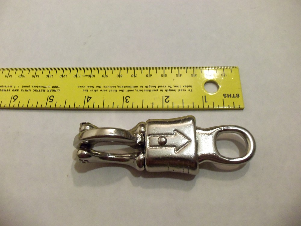 LOT OF 10 Panic Snap 3 7/8” Malleable Iron 1/2″ Fixed-Eye Nickel Plated 10011