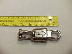LOT OF 10 Panic Snap 3 7/8” Malleable Iron 1/2″ Fixed-Eye Nickel Plated 10011