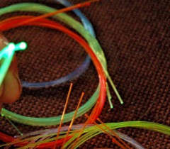 Archery Fluorescent Fiber RED ORANGE GREEN .5mm or .019″ – FREE SHIPPING