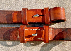 54″ Full Horse English Braided Leather Reins, Made in England, Color: Oak Bark