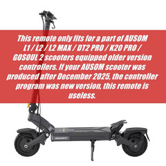 Speed Limit Remote Controller AUSOM L1 L2 L2 MAX DT2 PRO K20 GOSOUL 2 Scooter