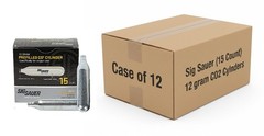 Case of 12 – Sig Sauer 12 Gram CO2 Cylinders (15 count) – Total 180 Wholesale