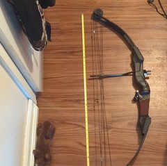 Bear Grizzly Bear Vintage Compound Bow 50# 30″ Right Hand Black Aluminum Archery