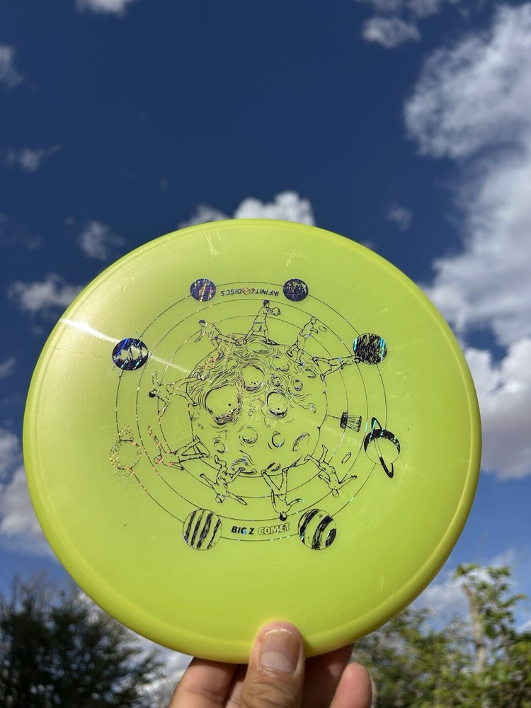 NEW Discraft Limited Edition Big Z Comet, 178g Yellow w/ Infinite Discs Party 🎉