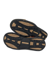 Lands End Women’s Tan/Orange Trekker Hiking Water Trail Shoes – 9