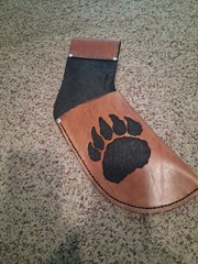 Handcrafted And Handtooled Traditional Archery Belt / Hip / Side Quiver