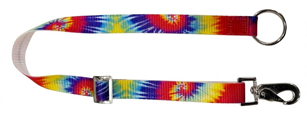 30″ inch long adjustable 1″ wide TIE DYE NYLON BUCKET HANGER w/ snap and ring