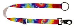 30″ inch long adjustable 1″ wide TIE DYE NYLON BUCKET HANGER w/ snap and ring