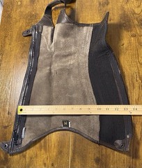 Ovation Leather Half Chaps Brown Medium Equestrian Riding Gear