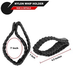 Nylon Paracord Whip Holder, Handmade Bullwhips accessories, Whip to Belt Strap