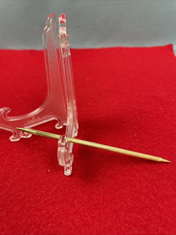 1- Brass Cowgirl/Cowboy Toothpick Handmade By Griffs USA Free Shipping !!!!!
