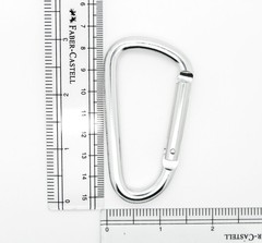 LOT 100 PCS 3″ ALUMINUM D SHAPE CARABINER HOOK KEYCHAIN CLIP SPRING SNAP BUCKLE