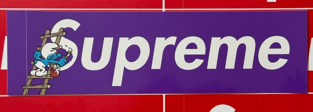 Supreme Purple Smurf Box Logo Sticker FW20 Brand New Authentic Ships Same Day ✉️