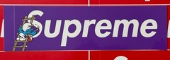 Supreme Purple Smurf Box Logo Sticker FW20 Brand New Authentic Ships Same Day ✉️