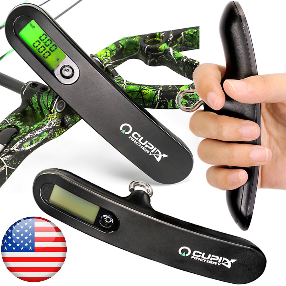 Archery Bow Scale Digital 110lbs Draw Weight Peak Compound Recurve Bow Luggage