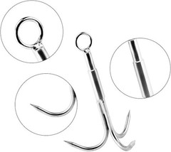 Heavy-Duty Stainless Steel Grappling Hook with 65ft Rope for Outdoor & Rescue…