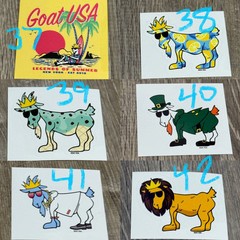 GOAT USA Stickers/ Decals- PICK YOUR STICKERS! CHECK OUT THE LOT! BUY AND SAVE!
