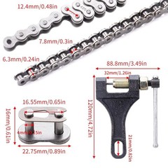 420 Motorcycle Chain 132 Links fit for 50 70 90 110 125cc SSR TaoTao Coolster