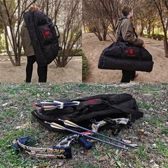 Compound Bow Bag High Elasticity Sponge Protect Case Carry with Arrow Pocket