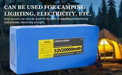 52V 48V 36V 8Ah 12Ah 20Ah li-ion battery for ≤1200W ebike scooter with 30/40BMS