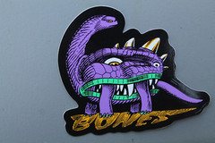 Bones Skateboards Dinosaur Purple Powell Peralta OG Z83A Skateboarding STICKER